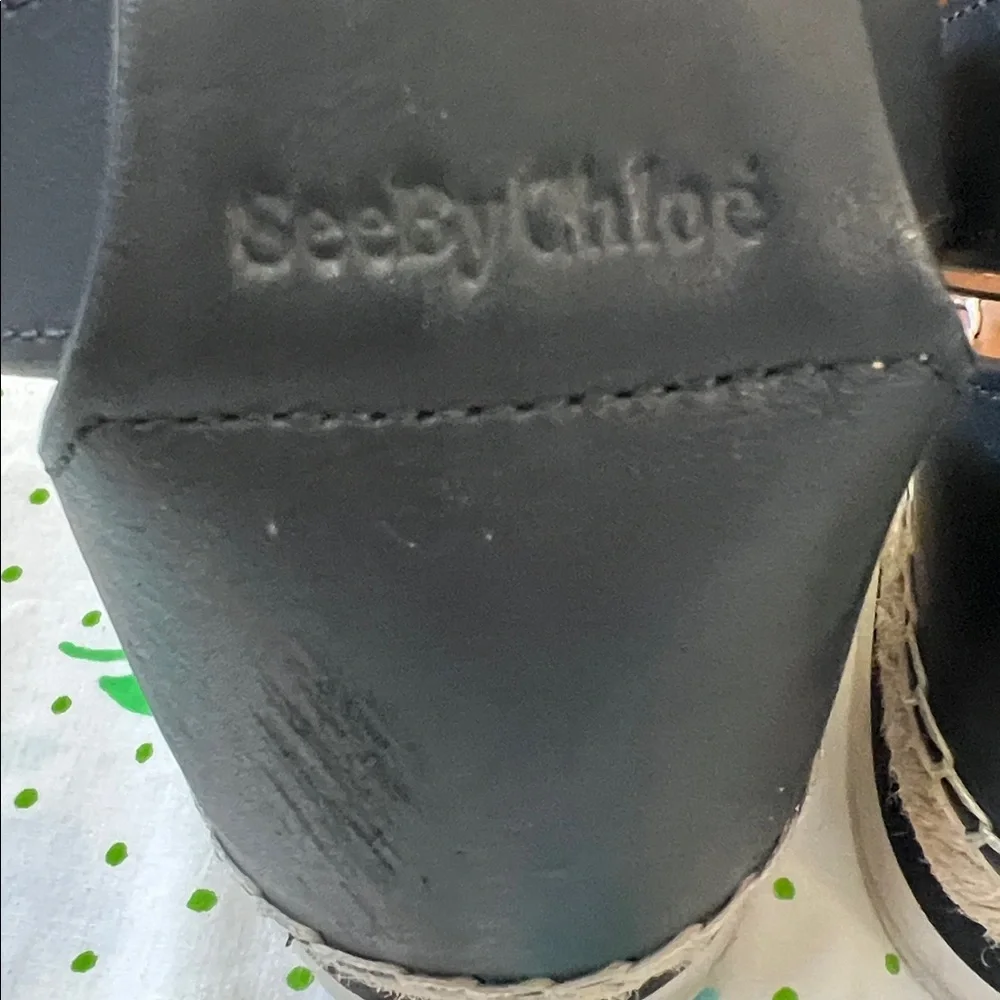 See By Chloé Glyn Leather Espadrilles - 38